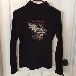 Harley-Davidson turtleneck top